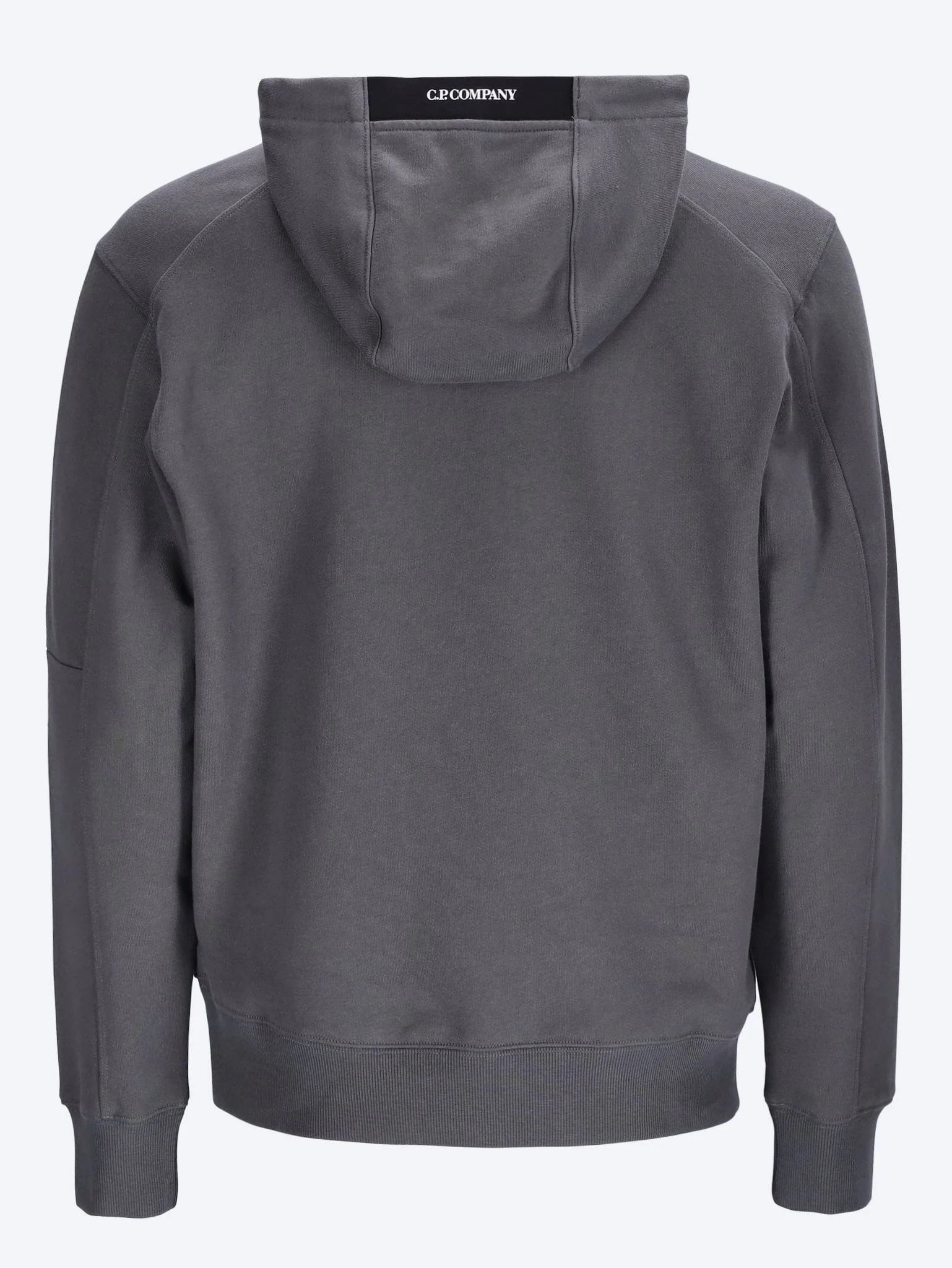 Diagonal raised fleece hoodie - Image 3